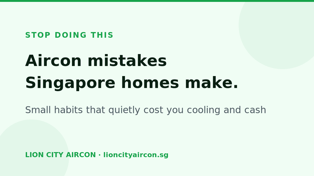 Lion City Aircon guide